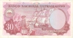 Trinta Escudos Bank Note of Banco Nacional Ultramarino of Indo Portuguese of 1959.