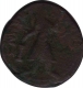 Copper Tetradrachma Coin of Kanishka I of Kushan Dynasty.