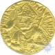 Gold Dinar Coin of Huvishka of Kushan Dynasty.