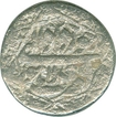 Silver Rupee Coin of Akbar of Lahore Mint.