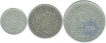 Set of Silver Coins of Hyderabad State.