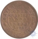 Copper Quarter Anna Coin of Sailana State.