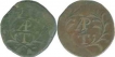 Copper Tanga and Half Tanga  Coins of Goa of Miguel of India Portuguese.