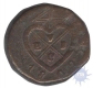 Copper Two  Pie Coin of  Bombay Mint of Bombay Presidency.