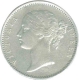 Silver One Rupee Coin of  Victoria Queen of Madras Mint of 1840.