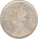 Silver  One Rupee Coin of Victoria Queen of Bombay Mint of 1862.