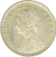 Silver One Rupee Coin of Victoria Queen of  Bombay Mint of 1862.