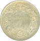 Silver One Rupee Coin of Victoria Queen of  Bombay Mint of 1862.