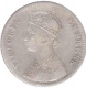 Silver One Rupee Coin of Victoria Empress of Calcutta Mint of 1886.