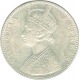 Silver One  Rupee Coin of Victoria Empress of  Bombay Mint of 1898.