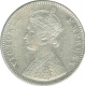 Silver One Rupee Coin of Victoria Empress of Calcutta Mint of  1900.