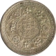 Silver One Rupee Coin of King George VI of 1944.