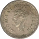 Silver One Rupee Coin of King George VI of 1944.