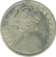 Silver Half  Rupee Coin of Victoria Empress of  Bombay Mint of 1884.