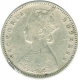 Silver Half  Rupee Coin of  Victoria Empress of Bombay Mint of 1885.