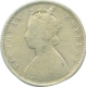 Silver Half  Rupee Coin of  Victoria Empress of Calcutta Mint of 1893.