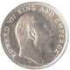 Silver Quarter  Rupee Coin  of  King Edward VII of Calcutta Mint of 1906.