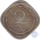 Cupro Nickel  Two  Annas Coin of  King George VI of Calcutta Mint of 1939,