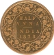 Copper Half Anna Coin of Victoria Empress of Calcutta Mint of 1878.