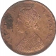 Copper Quarter  Anna Coin of Victoria Empress of Calcutta Mint of 1894.