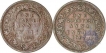 Copper Quarter Anna Coins of  King Edward VII of Calcutta Mint of 1903 and 1906.