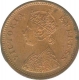 Copper Half Pice Coin of Victoria Empress of  Calcutta Mint of 1885.