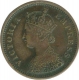 Copper Half  Pice Coin of Victoria Empress of  Calcutta Mint of 1895.