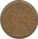 Copper Half  Pice Coin of Victoria Empress of Calcutta Mint of 1900.