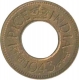 Bronze Pice Coin of King George VI of Bombay Mint of 1943.