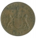 Copper Two  KEPINGS Coin of  East India Company of Sumatra.