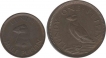 Copper Half and 1 Puffin Coins of 1929.