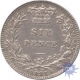 Six Pence Coin of Victoria of 1881.