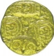 Gold Punch Mark coin of Chalukyas Dynasty