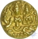 Gold Half Varaha Coin of Harihara II of Vijayanagara Empire.