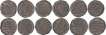 Copper Month Set of Twelve Coiins of Akbar of Delhi Mint.