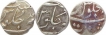 Silver Half Rupee (3) of Mumbai Mint of Bombay Presidency.