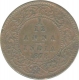 Copper One Twelveth Anna Coin of Victoria Empress of Calcutta Mint of 1878.