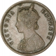 Copper Quarter Anna Coin of Victoria Empress of Bombay Mint of 1884.