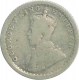 Silver Quarter Rupee of King George V of Calcutta Mint of 1911.