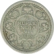 Silver Quarter Rupee of King George V of Calcutta Mint of 1911.