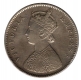 Silver Half Rupee Coin of Victoria Empress of Bombay Mint of 1894.