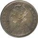 Silver Rupee Coin of  Victoria Empress of Bombay Mint of 1885.