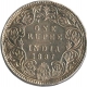 Silver Rupee Coin of  Victoria Empress of Bombay Mint of 1897.