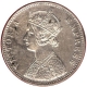 Silver Rupee Coin of  Victoria Empress of Calcutta Mint of 1897.