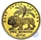 Gold Two Mohurs Coin of King William IIII of Calcutta Mint of 1835.