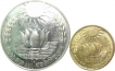 Ten Rupees and Twenty Paise Coin of Bombay Mint of Republic India of 1971.