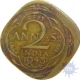 Error Two Anna Coin of King George VI of 1943.