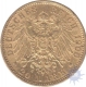 Gold Twenty Mark of Germany of 1900.