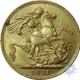 Gold Sovereign Coin of United Kingdom of Pearth Mint of 1911.