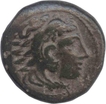 Bronze coin of Alexander III of Greece Macedonia.